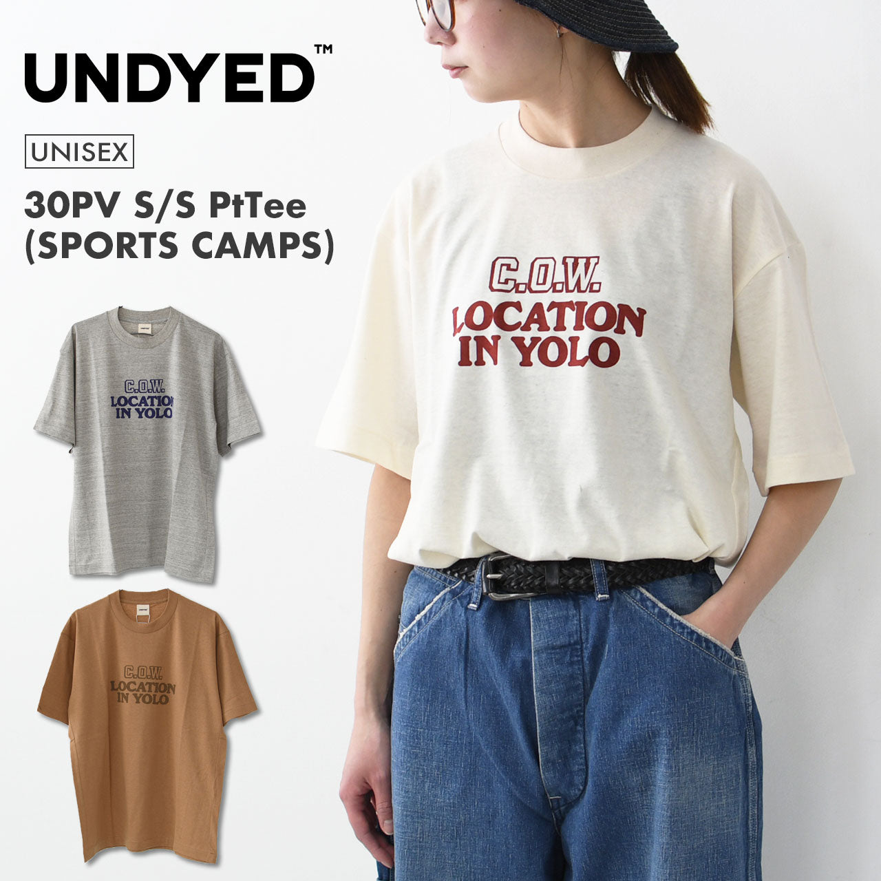 UNDYED [アンダイド] 30PV S/S PtTee(C.O.W) [UNS25SST001F] 30PVショートスリーブプリントTシャツ(C.O.W) [2025SS]