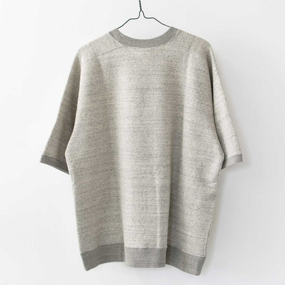 UNDYED [アンダイド] URAKE S/S EMB SWEAT (BROOKS) [UNS25SST008A] 裏毛ショートスリーブEMBスウェット(ブルックス) [2025SS]