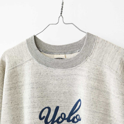 UNDYED [アンダイド] URAKE S/S  EMB SWEAT (YOLO) [UNS25SST008B] 裏毛ショートスリーブEMBスウェット(ヨロ) [2025SS]