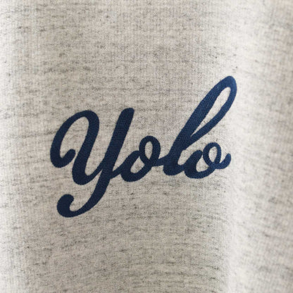 UNDYED [アンダイド] URAKE S/S  EMB SWEAT (YOLO) [UNS25SST008B] 裏毛ショートスリーブEMBスウェット(ヨロ) [2025SS]