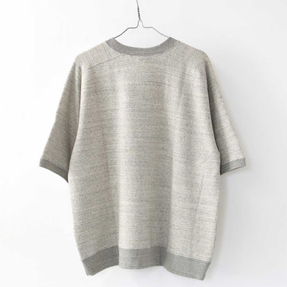 UNDYED [アンダイド] URAKE S/S  EMB SWEAT (YOLO) [UNS25SST008B] 裏毛ショートスリーブEMBスウェット(ヨロ) [2025SS]