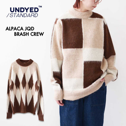 UNDYED [アンダイド] ALPACA JQD BRASH CREW [USN24FKC097] アルパカJQDブラッシュクルー[2024AW]