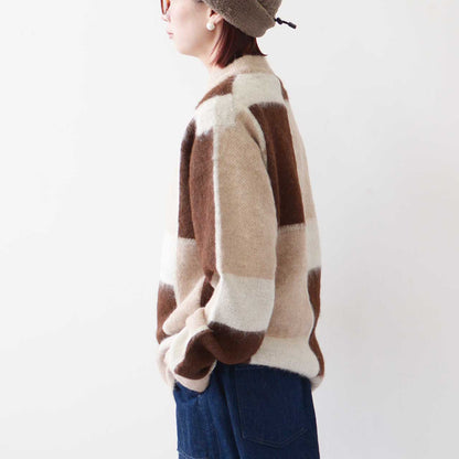 UNDYED [アンダイド] ALPACA JQD BRASH CREW [USN24FKC097] アルパカJQDブラッシュクルー[2024AW]