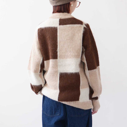 UNDYED [アンダイド] ALPACA JQD BRASH CREW [USN24FKC097] アルパカJQDブラッシュクルー[2024AW]