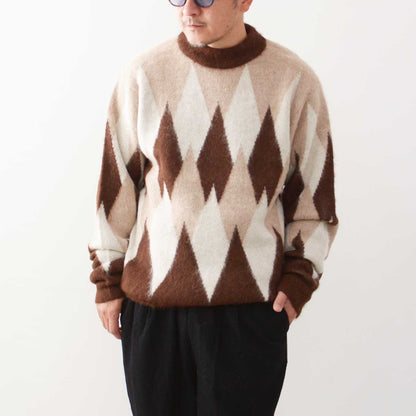 UNDYED [アンダイド] ALPACA JQD BRASH CREW [USN24FKC097] アルパカJQDブラッシュクルー[2024AW]