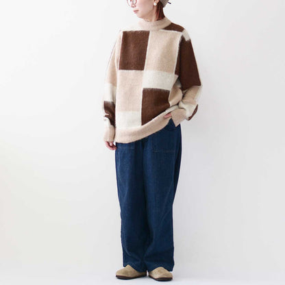 UNDYED [アンダイド] ALPACA JQD BRASH CREW [USN24FKC097] アルパカJQDブラッシュクルー[2024AW]