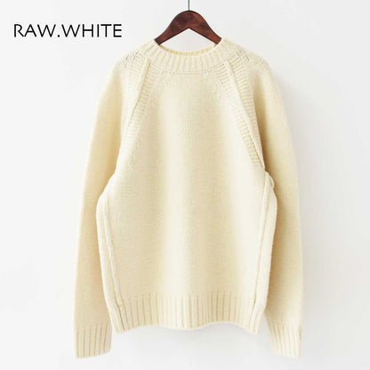 UNDYED [アンダイド] HIGHLANDWOOL RGRN CREW [USN24FKC100] ハイランドウールクルーネック [2024AW]