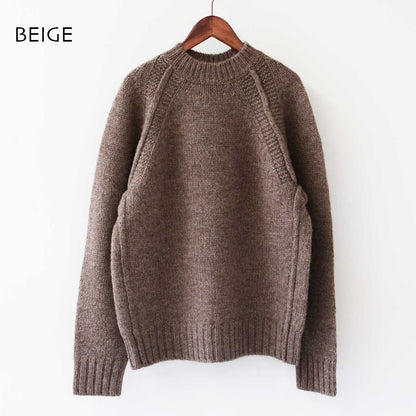 UNDYED [アンダイド] HIGHLANDWOOL RGRN CREW [USN24FKC100] ハイランドウールクルーネック [2024AW]