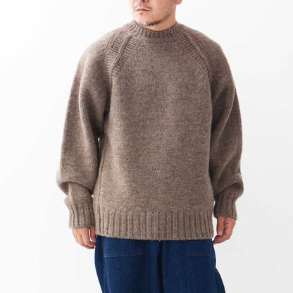 UNDYED [アンダイド] HIGHLANDWOOL RGRN CREW [USN24FKC100] ハイランドウールクルーネック [2024AW]