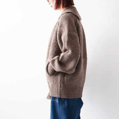 UNDYED [アンダイド] HIGHLANDWOOL COWICAHN SWEATER [USN24FKC101] ハイランドウールカウチンセーター [2024AW]