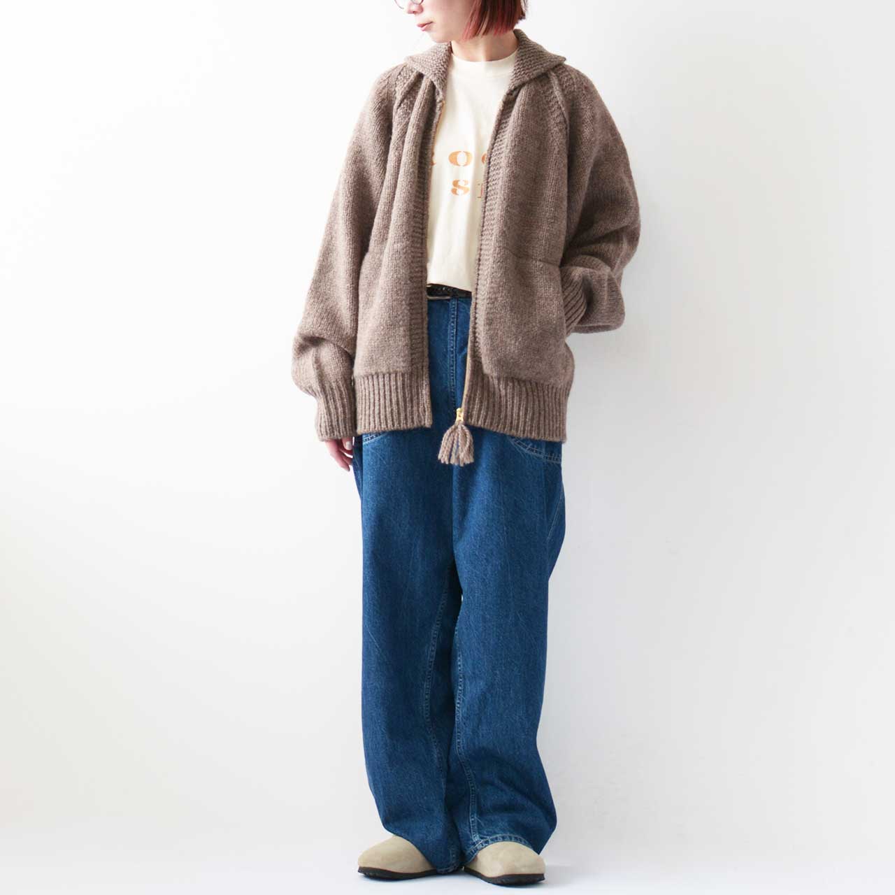 UNDYED [アンダイド] HIGHLANDWOOL COWICAHN SWEATER [USN24FKC101] ハイランドウールカウチンセーター [2024AW]