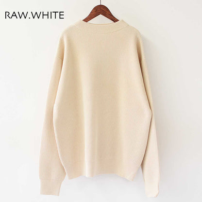 UNDYED [アンダイド] KNIT RIB MOCKNECK CREW [USN24FKC111] ニットリブモックネッククルー [2024AW]