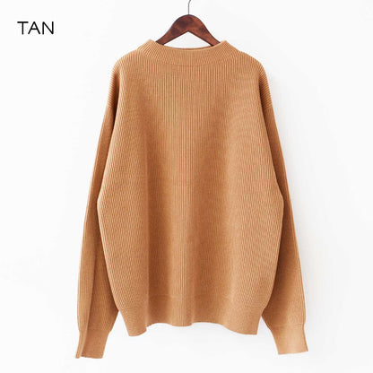 UNDYED [アンダイド] KNIT RIB MOCKNECK CREW [USN24FKC111] ニットリブモックネッククルー [2024AW]