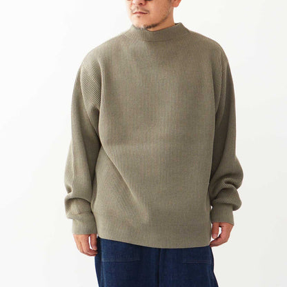 UNDYED [アンダイド] KNIT RIB MOCKNECK CREW [USN24FKC111] ニットリブモックネッククルー [2024AW]