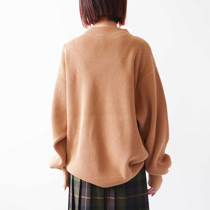UNDYED [アンダイド] KNIT RIB MOCKNECK CREW [USN24FKC111] ニットリブモックネッククルー [2024AW]