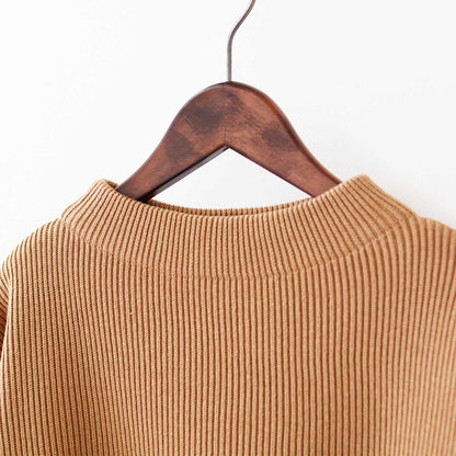 UNDYED [アンダイド] KNIT RIB MOCKNECK CREW [USN24FKC111] ニットリブモックネッククルー [2024AW]