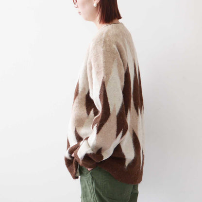 UNDYED [アンダイド] ALPACA JQD BRASH CDGN [USN24FKCD094] アルパカJQDブラッシュカーディガン [2024AW]