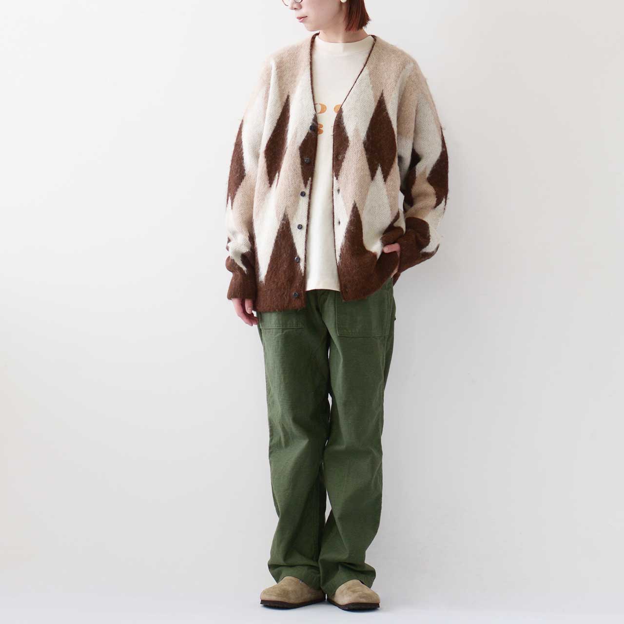 UNDYED [アンダイド] ALPACA JQD BRASH CDGN [USN24FKCD094] アルパカJQDブラッシュカーディガン [2024AW]