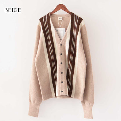 UNDYED [アンダイド] ALPACA STRIPE CDGN [USN24FKCD096] アルパカストライプカーディガン [2024AW]