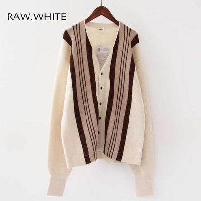 UNDYED [アンダイド] ALPACA STRIPE CDGN [USN24FKCD096] アルパカストライプカーディガン [2024AW]