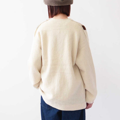 UNDYED [アンダイド] ALPACA STRIPE CDGN [USN24FKCD096] アルパカストライプカーディガン [2024AW]