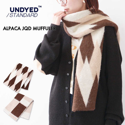 UNDYED [アンダイド] ALPACA JQD MUFFULER [USN24FKMU103] アルパカ JQD マフラー [2024AW]