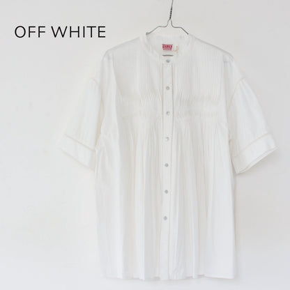 INDIA INDUSTRY [インディアインダストリー] W PIN TUCK SHIRT [ND-B0114POP] ピンタックシャツ [2024SS]