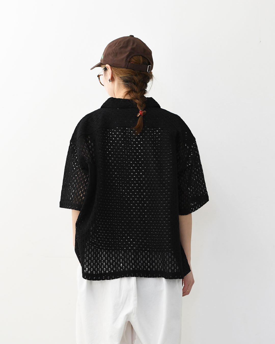 INDIA INDUSTRY [インディアインダストリー]  SHORT SLEEVE SHIRT-Cambay- [ND-B0376AJL] ショートスリーブシャツ・フラワーレース 半袖シャツ・総レース・レースシャツ・LADY'S [2026SS]