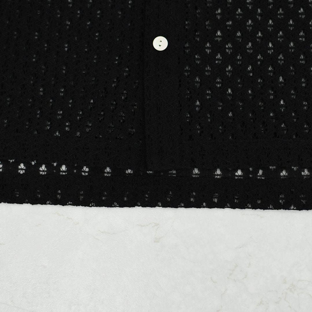 INDIA INDUSTRY [インディアインダストリー]  SHORT SLEEVE SHIRT-Cambay- [ND-B0376AJL] ショートスリーブシャツ・フラワーレース 半袖シャツ・総レース・レースシャツ・LADY'S [2026SS]