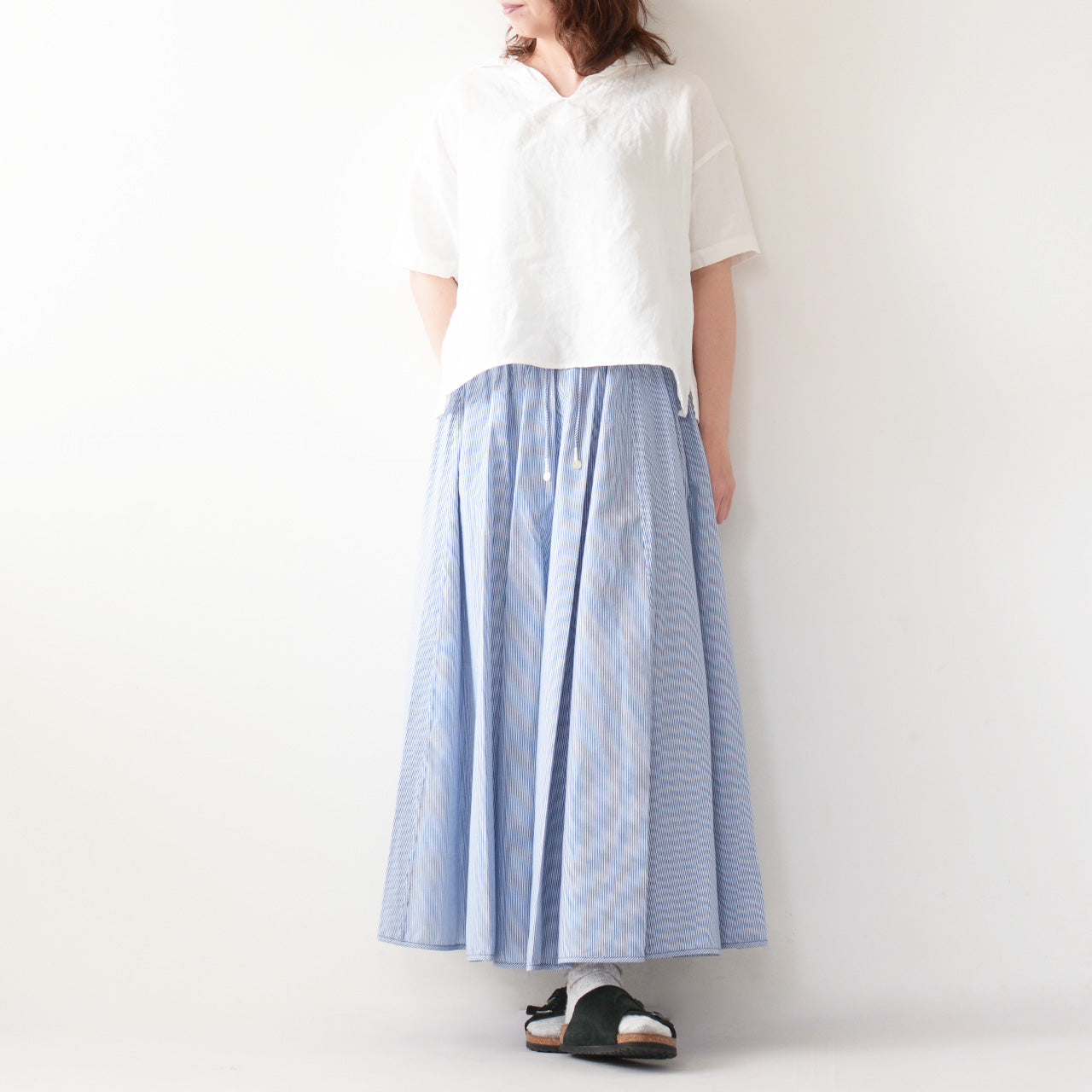 INDIA INDUSTRY [インディアインダストリー] COTTON CIRCULAR SKIRT [ND-F0029CLS] コットンサーキュラースカート [2024SS]