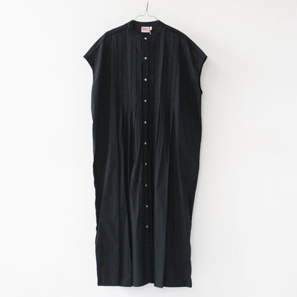 INDIA INDUSTRY [インディアインダストリー] Agra PIN TUCK SHIRT DRESS [ND-G0105POP] Agra ピンタックシャツドレス [2025SS]
