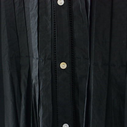 INDIA INDUSTRY [インディアインダストリー] Agra PIN TUCK SHIRT DRESS [ND-G0105POP] Agra ピンタックシャツドレス [2025SS]