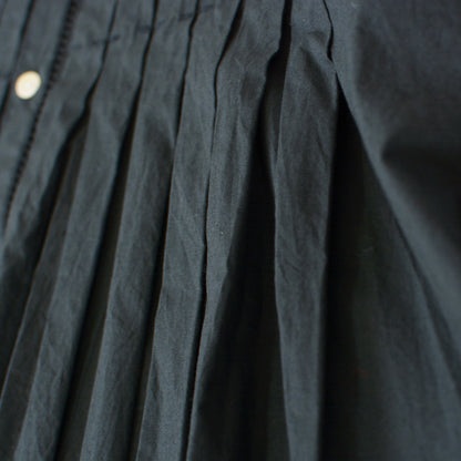 INDIA INDUSTRY [インディアインダストリー] Agra PIN TUCK SHIRT DRESS [ND-G0105POP] Agra ピンタックシャツドレス [2025SS]