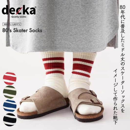 decka[デカ] 80's スケーターソックス[de-40-2]（ショートレングス） [2024AW]