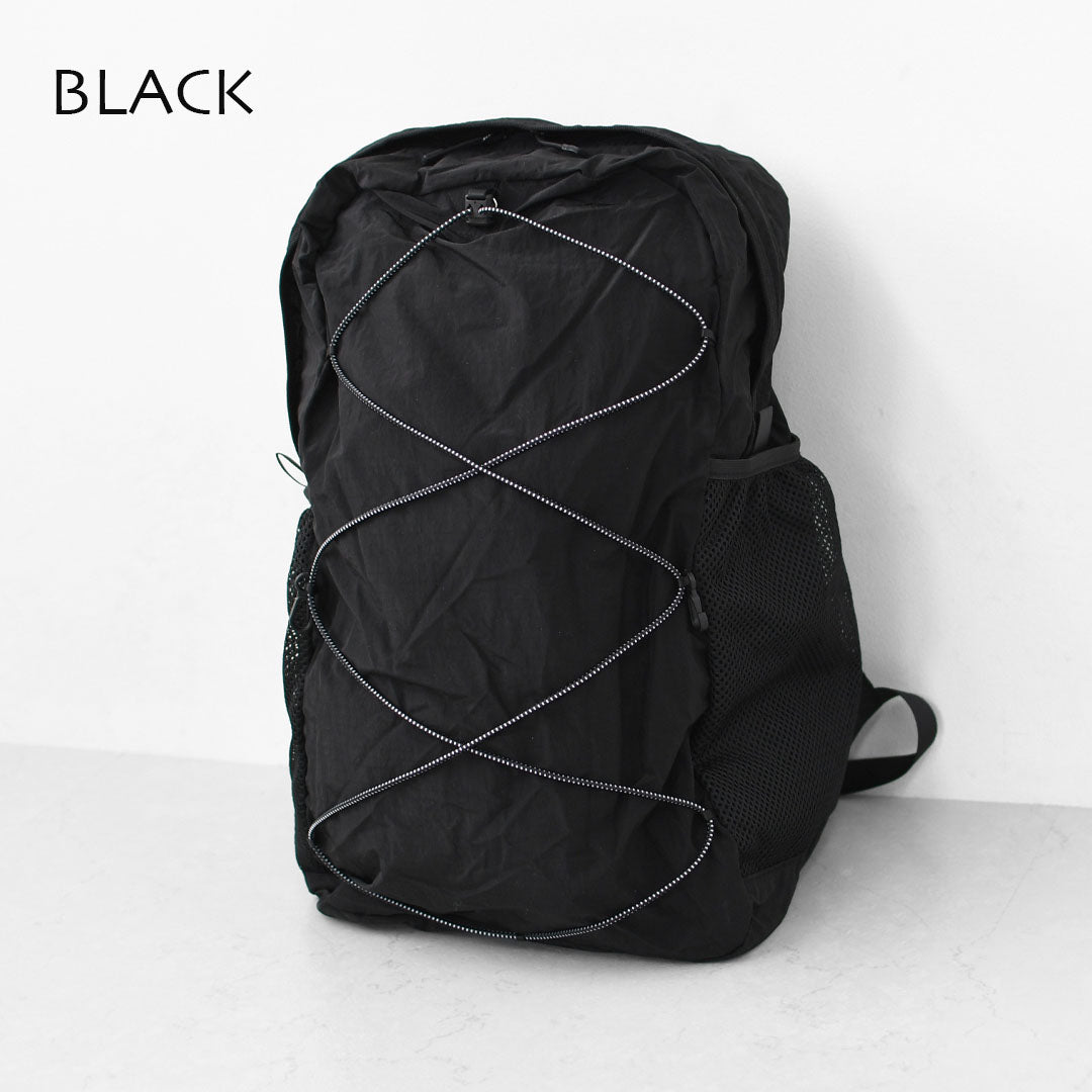 meltum [メルタム] BUNGEE BACKPACK [MTM-BG-0354-25] ナイロンバックパック・リュック・アウトドア・キャンプ・タウンユース・撥水・PCポケット・通勤・通学・旅行・MEN'S / LADY'S [2025AW]
