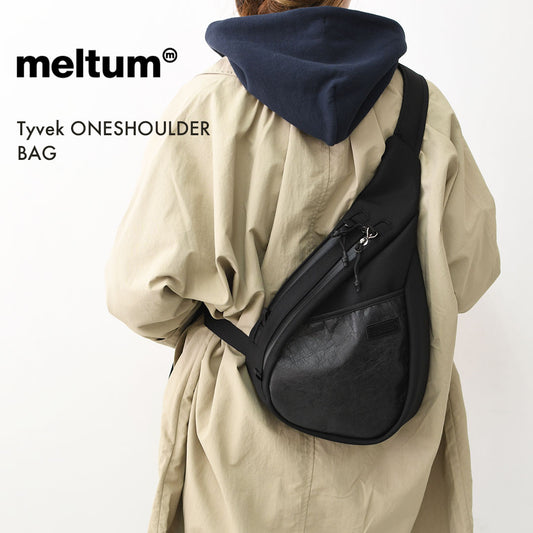 meltum [メルタム] Tyvek ONESHOULDER BAG [MTM-BG-0373-26] タイベックワンショルダーバッグ・旅行・デイリーユース・コンパクト・スタイリッシュ・止水ジップ・MEN'S / LADY'S [2026SS]