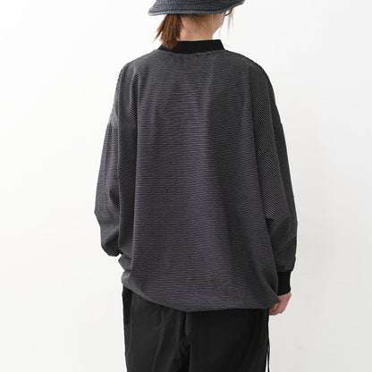 meltum [メルタム] BORDER BALLOON TEE L/S [MTM-CS-0276-25-A] ボーダーバルーンティーロングスリーブ [2025SS]