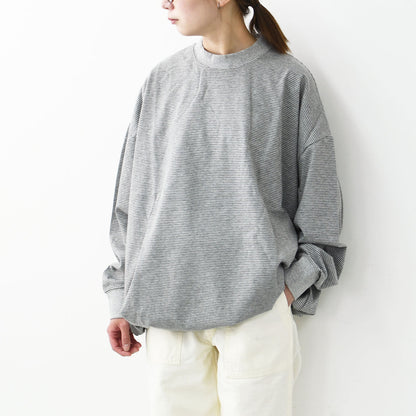 meltum [メルタム] BORDER BALLOON TEE L/S [MTM-CS-0276-25-A] ボーダーバルーンティーロングスリーブ [2025SS]