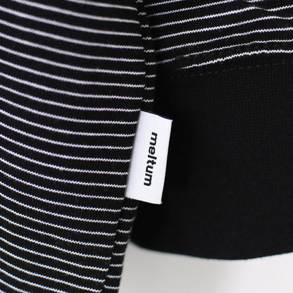 meltum [メルタム] BORDER BALLOON TEE L/S [MTM-CS-0276-25-A] ボーダーバルーンティーロングスリーブ [2025SS]