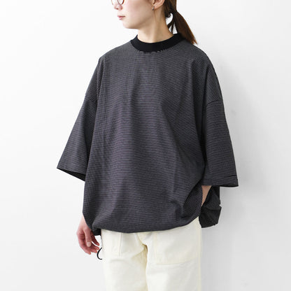 meltum [メルタム] BORDER BALLOON TEE S/S [MTM-CS-0277-25] ボーダーバルーンTシャツショートスリーブ [2025SS]