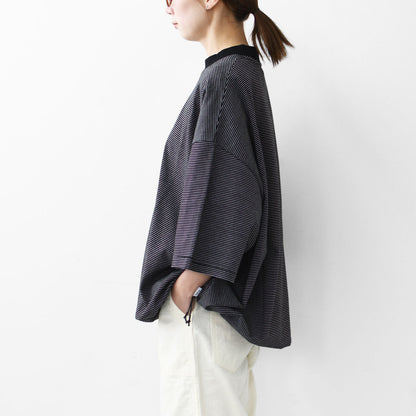 meltum [メルタム] BORDER BALLOON TEE S/S [MTM-CS-0277-25] ボーダーバルーンTシャツショートスリーブ [2025SS]