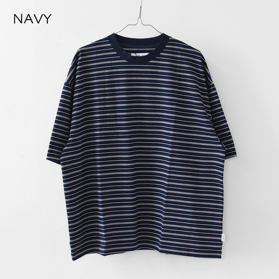 meltum [メルタム] MULTI BORDER S/S TEE [cs-0300-25] マルチボーダーショートスリーブTシャツ・半袖・オーバーサイズ・MEN'S / LADY'S [2026AW]