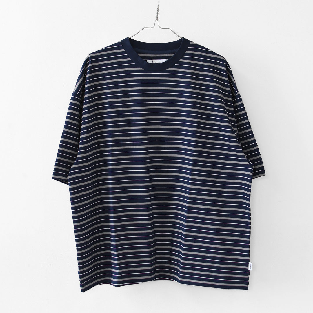 meltum [メルタム] MULTI BORDER S/S TEE [cs-0300-25] マルチボーダーショートスリーブTシャツ・半袖・オーバーサイズ・MEN'S / LADY'S [2026AW]