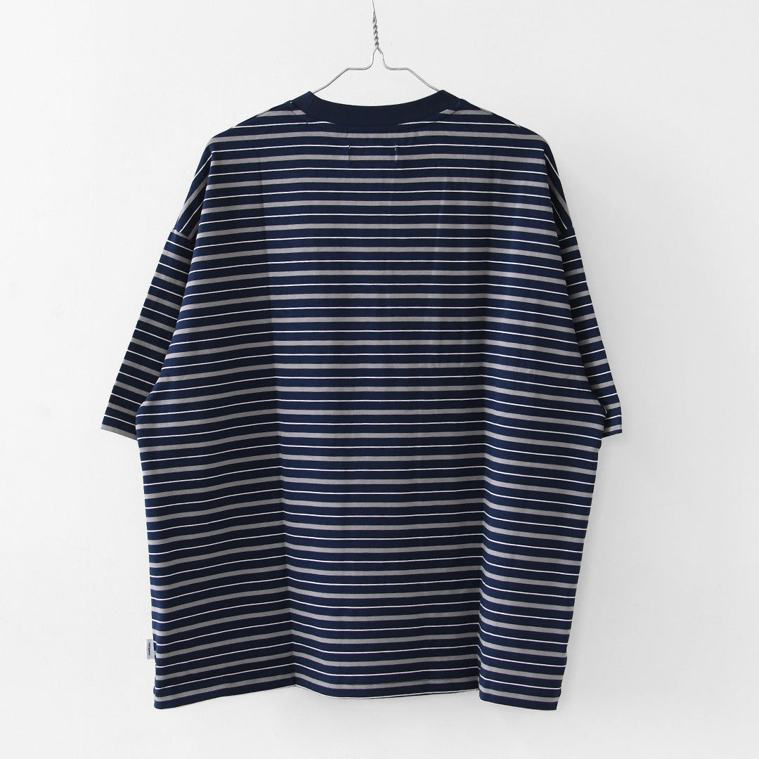 meltum [メルタム] MULTI BORDER S/S TEE [cs-0300-25] マルチボーダーショートスリーブTシャツ・半袖・オーバーサイズ・MEN'S / LADY'S [2026AW]