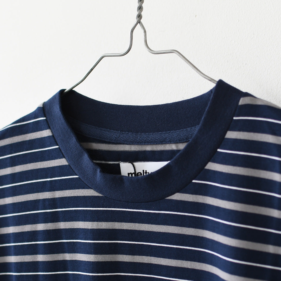 meltum [メルタム] MULTI BORDER S/S TEE [cs-0300-25] マルチボーダーショートスリーブTシャツ・半袖・オーバーサイズ・MEN'S / LADY'S [2026AW]