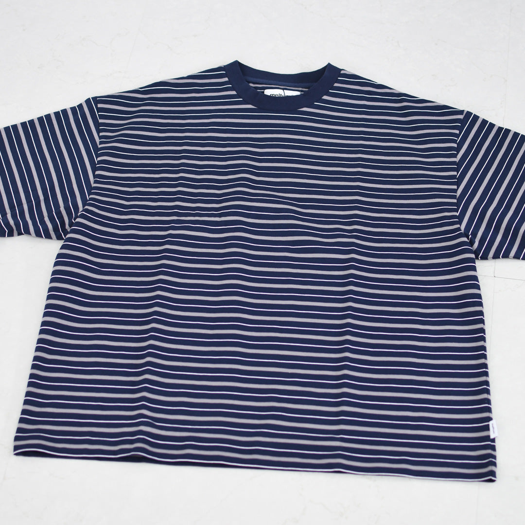 meltum [メルタム] MULTI BORDER S/S TEE [cs-0300-25] マルチボーダーショートスリーブTシャツ・半袖・オーバーサイズ・MEN'S / LADY'S [2026AW]