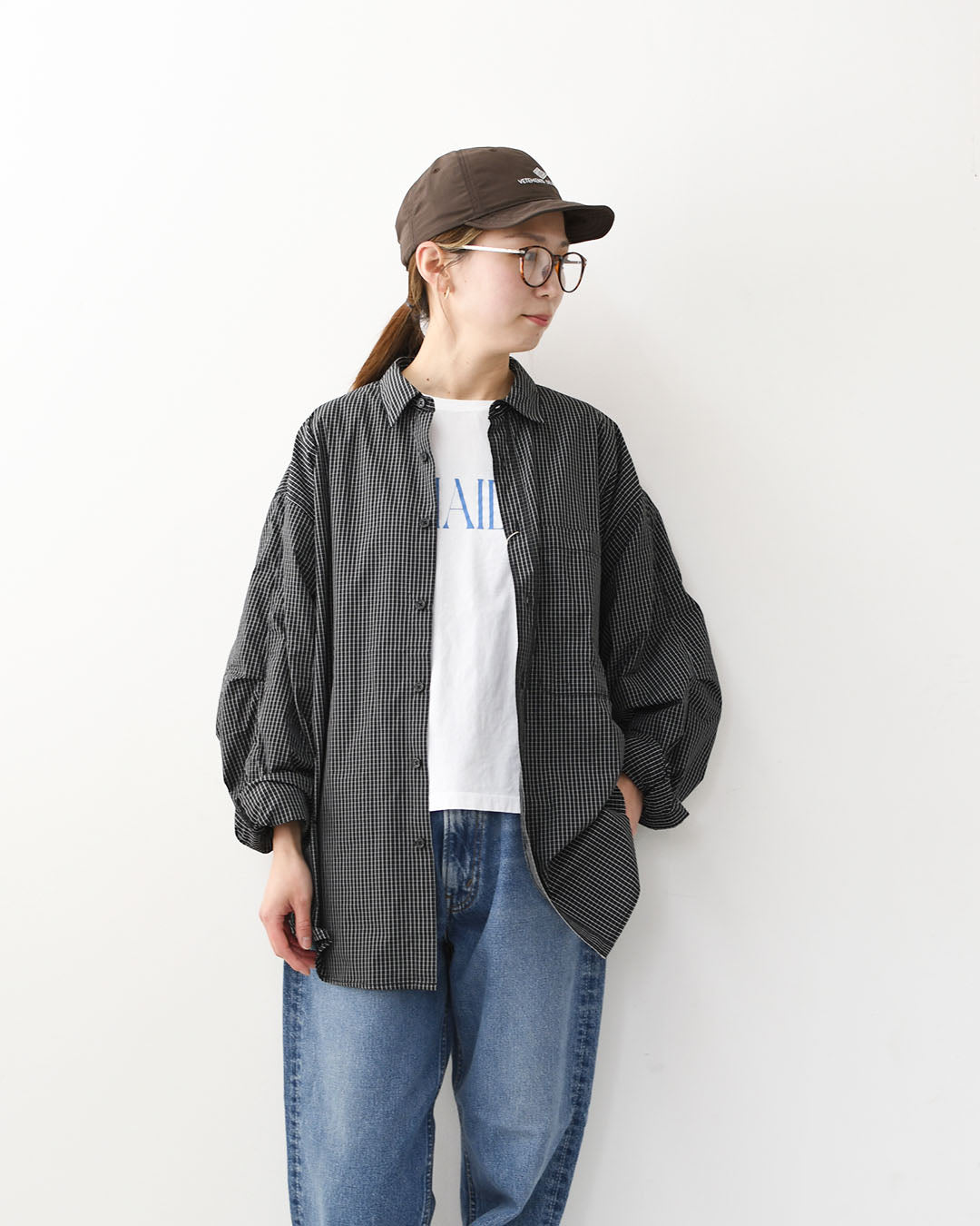 meltum [メルタム] GRAPH CHECK TECH SHIRTS L/S [MTM-SH-0365-26] グラフチェックテックシャツ・アクションプリーツ袖・速乾性・軽量・ポリエステル製・MEN'S / LADY'S [2026SS]