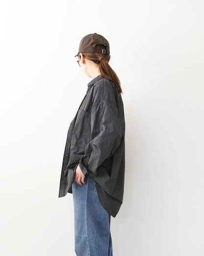 meltum [メルタム] GRAPH CHECK TECH SHIRTS L/S [MTM-SH-0365-26] グラフチェックテックシャツ・アクションプリーツ袖・速乾性・軽量・ポリエステル製・MEN'S / LADY'S [2026SS]