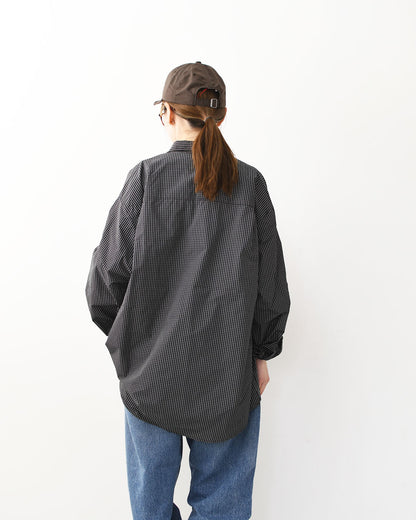 meltum [メルタム] GRAPH CHECK TECH SHIRTS L/S [MTM-SH-0365-26] グラフチェックテックシャツ・アクションプリーツ袖・速乾性・軽量・ポリエステル製・MEN'S / LADY'S [2026SS]