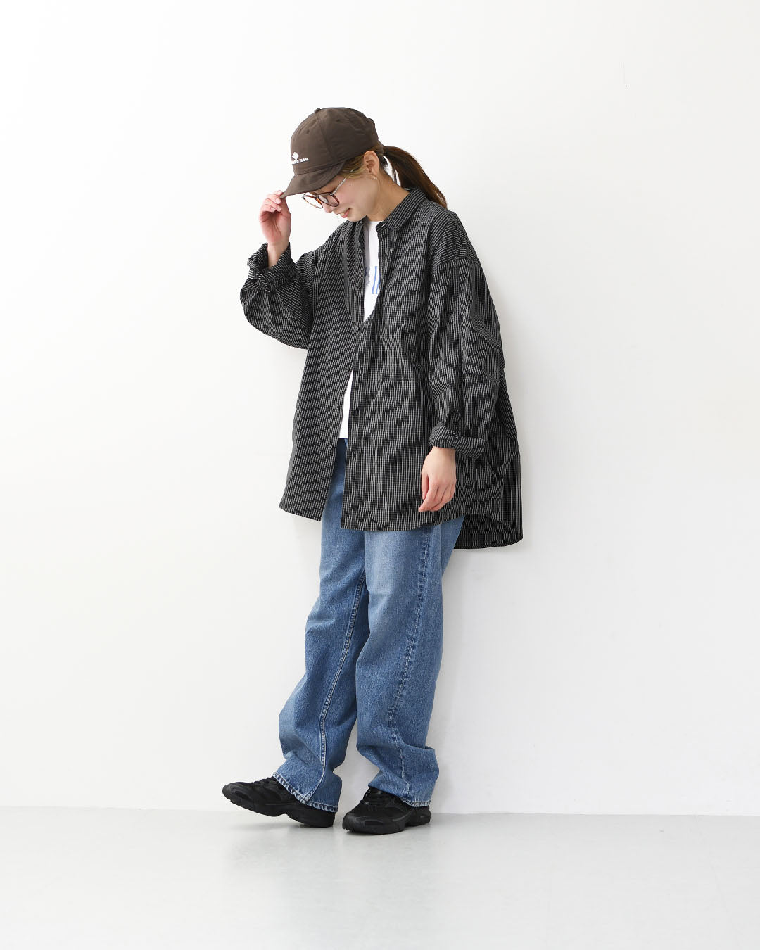 meltum [メルタム] GRAPH CHECK TECH SHIRTS L/S [MTM-SH-0365-26] グラフチェックテックシャツ・アクションプリーツ袖・速乾性・軽量・ポリエステル製・MEN'S / LADY'S [2026SS]